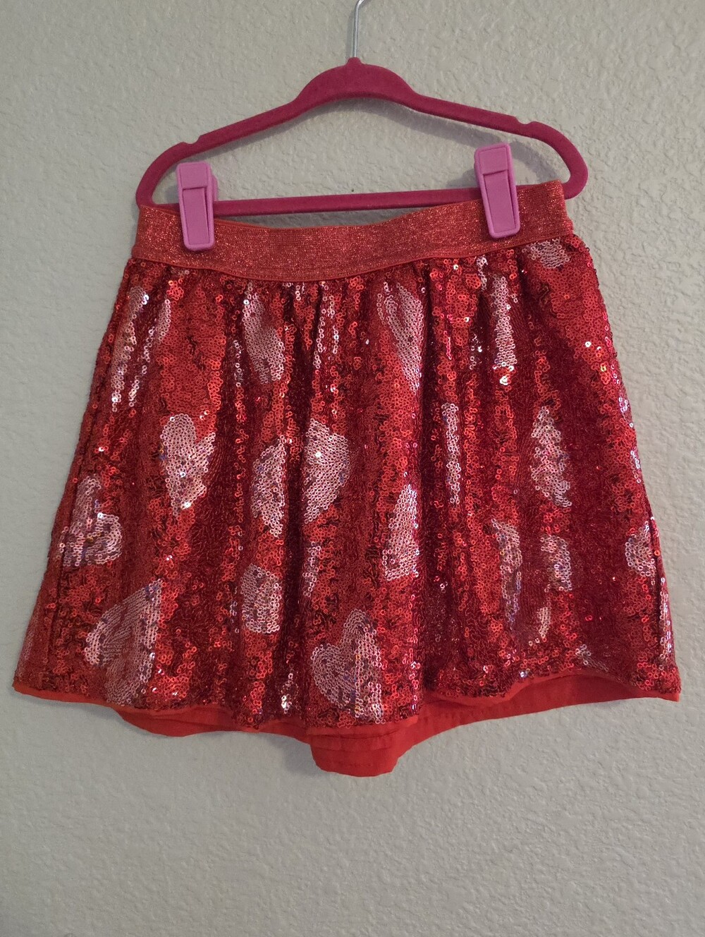 Cat & Jack Sequin Hearts Skirt